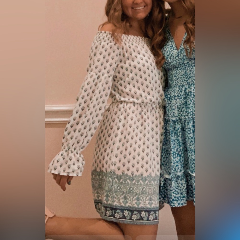 casual off the shoulder dress
